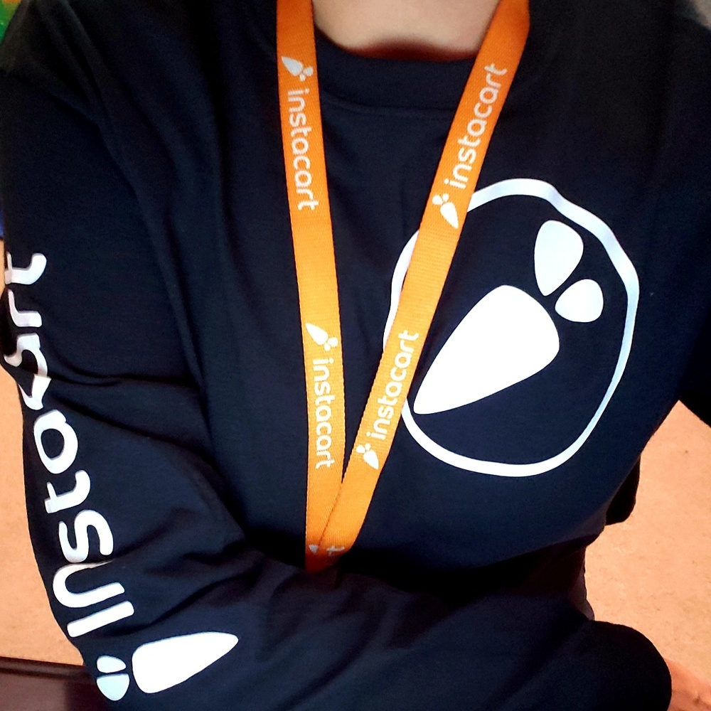 Black Long Sleeved Instacart T-shirt